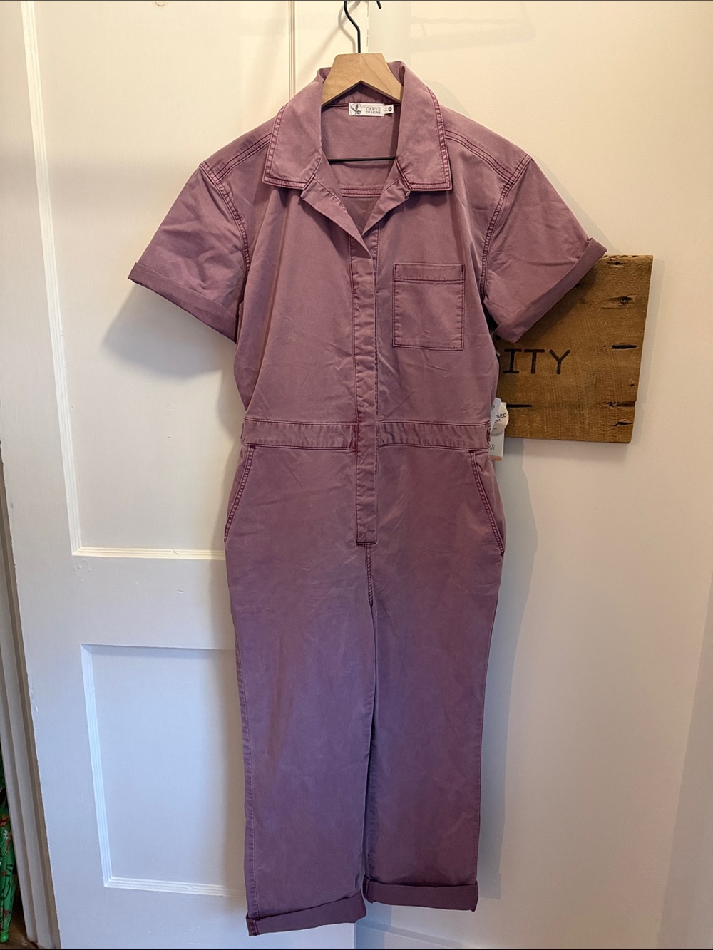 Carve Designs Nyla Twill Jumpsuit — Orchid Sun-kissed
